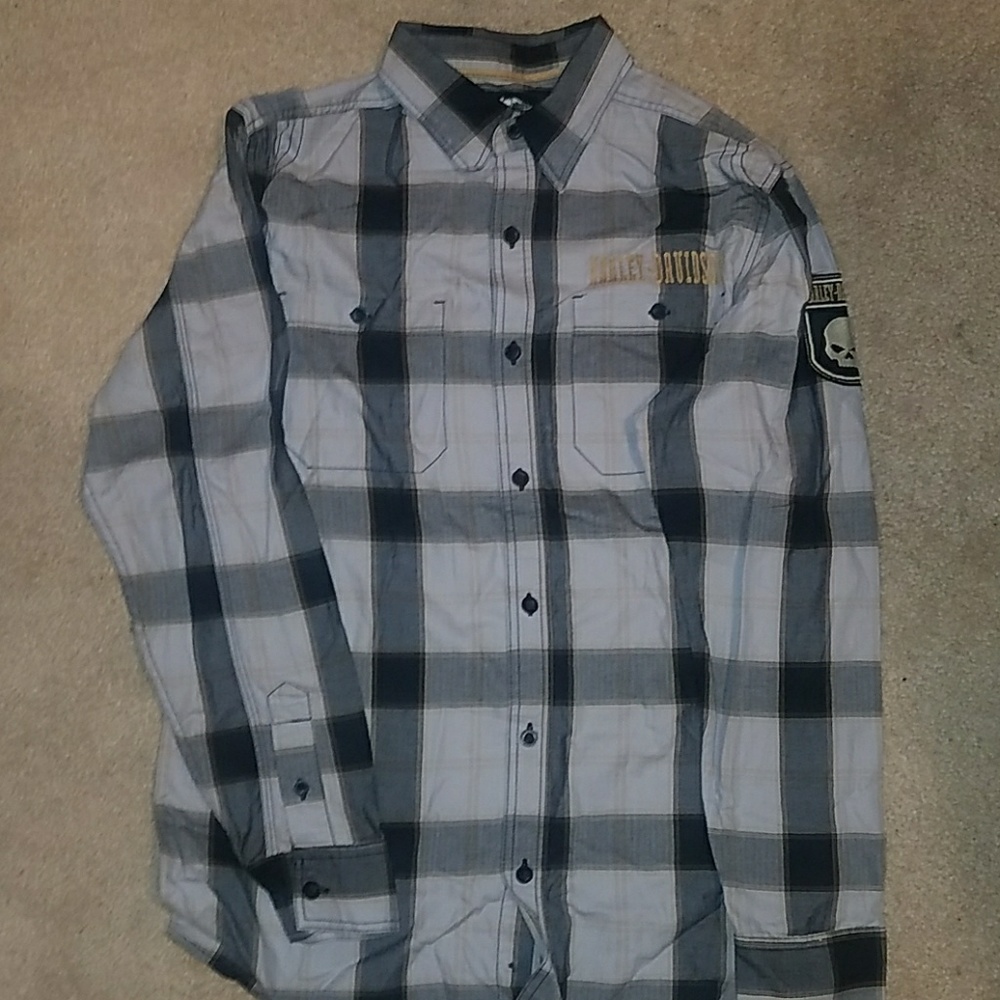 Men's Harkey Davidson button-down shirt